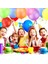100 Adet Lastikli Zıpzıp Balon Ipli Punch Panç Büyük Balon Zıp Zıp Balon Pastel Renkler 1
