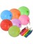 100 Adet Lastikli Zıpzıp Balon Ipli Punch Panç Büyük Balon Zıp Zıp Balon Pastel Renkler 4