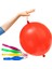 100 Adet Lastikli Zıpzıp Balon Ipli Punch Panç Büyük Balon Zıp Zıp Balon Pastel Renkler 5