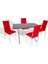Japon Werzalit - Gözde Mutfak Masa Takımı - (Palazzo - Kırmızı) 1