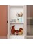 Çok Amaçlı Dolap, Mutfak Dolabı, Kiler Erzak Dolabı, Beyaz Mdf, MDLP25 5