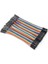 10CM Ayrılabilen Jumper Kablo 40 Pin Dişi - Dişi Dupont Kablo Breadboard Kablo 3