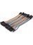 10CM Ayrılabilen Jumper Kablo 40 Pin Dişi - Dişi Dupont Kablo Breadboard Kablo 4