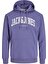 Jack & Jones Hood Josh Erkek Mor Kapüşonlu Sweatshirt 1