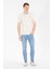 Erkek Krem Basic T-Shirt 50262933-VR071 4