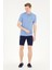 Erkek Koyu Mavi Basic T-Shirt 50262933-VR032 4