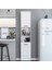 Çok Amaçlı Dolap, Mutfak Dolabı, Kiler Erzak Dolabı, Beyaz Mdf, MDLP35 2
