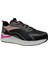 Siyah Pembe Fuşya Sneakers Bağcıklı Spor Ayakkabı 1