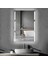 60X80 cm Bluetoothlu Buğu Çözücülü Dokunmatik Işıklı Kumlamalı Banyo Aynası 2