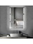 50X70 cm Buğu Çözücülü Dokunmatik Işıklı Kumlamalı Banyo Aynası 1