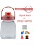 Taşıma Askılı Pipetli Şeffaf Matara 1200 ml 2