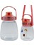 Taşıma Askılı Pipetli Şeffaf Matara 1200 ml 5