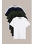 Metalıc Erkek Çok Renkli T- Shirt Regular Fit Rahat Kesim V Yaka 5'li Basic Tişört Paketi 1
