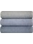 Banyo Havlu Setı 3 Adet 100% Pamuk 70 x 135 cm Banyo Havlusu Açık Mavi 2