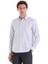 Gri K. Comfort Fit Çizgili Pamuklu Slim Yaka Uzun Kollu Spor Gömlek 3