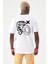 Erkek Oversize Beyaz Gamer T-Shirt 1