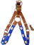 Köpek göğüs tasması hakiki süet deri paracort örgü orta ırk göğüs ölçüsü.:60-85cm ayarlamalı dog harness GT2-15 2