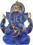 Ganesha Heykelcik Hint Fengshui Fil Tanrı Heykelleri Ev Süsleri El Sanatları Mavi (Yurt Dışından) 1