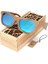 Bobo Bırd W-Bg003 Kare Erkek Güneş Gözlüğü Polarize Uv Koruma Gözlük Kadın Bambu Güneş Gözlükleri Lunettes Femmes Solaire (Yurt Dışından) 1