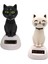 2x Güneş Dansı Oyuncakları Güneş Enerjili Kedi Heykel El Sanatları Heykel Heykel Figürin 2*Kedi (Yurt Dışından) 2