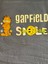 25X12 cm Ütü Ile Yapışan Garfield Smile Transfer Baskı Aplike Arma 1