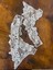 28X16 cm Beyaz Nakış Işleme Güpür Aplike Arma Yama Dikiş Hobi Aksesuarı 1