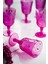 Akrilik Pembe 6'lı Kadeh & Su Meşrubat Kahve Yanı Bardağı 450 ml 3