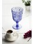 Akrilik Mavi 6'lı Kadeh & Su Meşrubat Kahve Yanı Bardağı 450 ml 4