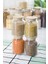 Bambu Kapaklı Cam Kavanoz & Erzak Saklama Kabı 4 x 1,3 lt + 0,80 lt + 0,50 lt 3