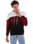 Siyah Regular Fit Düz Pamuklu Kanguru Cep Kapüşonlu Sweatshirt 2