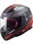 Rapıd Xtreet Mat Siyah-Kırmızı Kapalı Kask 1