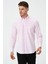 Erkek Pembe Oxford Regular Fit Düz Uzun Kol Gömlek 1