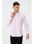 Erkek Pembe Oxford Regular Fit Düz Uzun Kol Gömlek 2