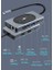 9in1 USB Type-C Hub Port Adaptör 4K HDMI USB Ethernet Pd Girişli 15W Kablosuz Şarj 4