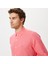 Erkek Pembe Classic Fit Uzun Kollu Keten Gömlek W35101T.6TH 4