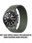 Huawei Watch 4 Pro Kordon, (Medium Size, 155MM) Braided Solo Loop Band Koyu Yeşil 2