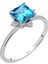 Pırlanta ve Prenses Kesim Mavi Topaz Freyja Yüzük 0423R0184 1