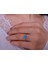 Pırlanta ve Prenses Kesim Mavi Topaz Freyja Yüzük 0423R0184 5