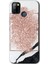 Infinix Smart 5 Kılıf Hd Desen Baskılı Arka Kapak - Simli Mermer 1