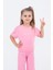 Kız Çocuk Ispanyol Paça Düz Crop Model Kısa Kollu Yazlık Basic Takım 2-5 Yaş 7