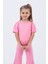 Kız Çocuk Ispanyol Paça Düz Crop Model Kısa Kollu Yazlık Basic Takım 2-5 Yaş 10