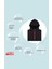 Çocuk Polar Yarım Fermuarlı Kapşonlu Kanguru Cep Sweatshirt Füme Unisex 5