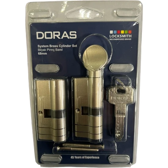 Doras Barel Prinç Topuzlu 68 MM Saten Tuzaklı Alt Üst - 2168SET