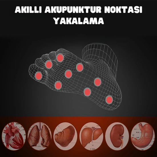 YeniTech Yenitech-Ayak Masaj Aleti Akupunktur Ayak Rahatlama Şarjlı 19 Mod Masaj Pedi