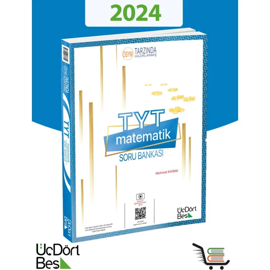 ÜçDörtBeş Yayınları TYT Matematik 2024 Model Soru Bankası