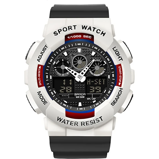 Sanda Açık Hava Sporları Izle Erkek ve Kadın Saatleri Su Geçirmez Işıklı Elektronik Saat (Yurt Dışından)