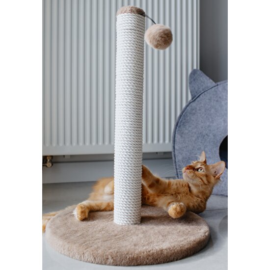 52 cm Kedi Tırmalama Tahtası, Yuvarlak Taban