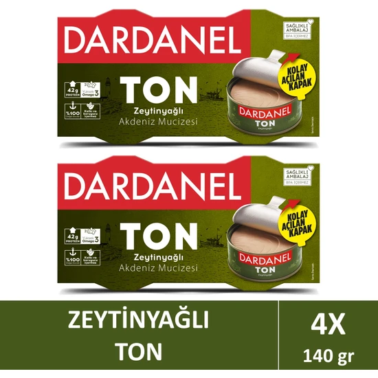 Dardanel Zeytinyağlı Ton Balığı 2x140 gr x 2 Adet