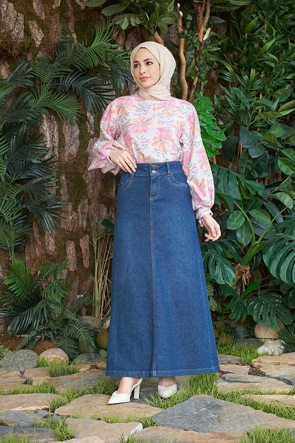 Neways 2058-DENIM Etek Koyu Mavi