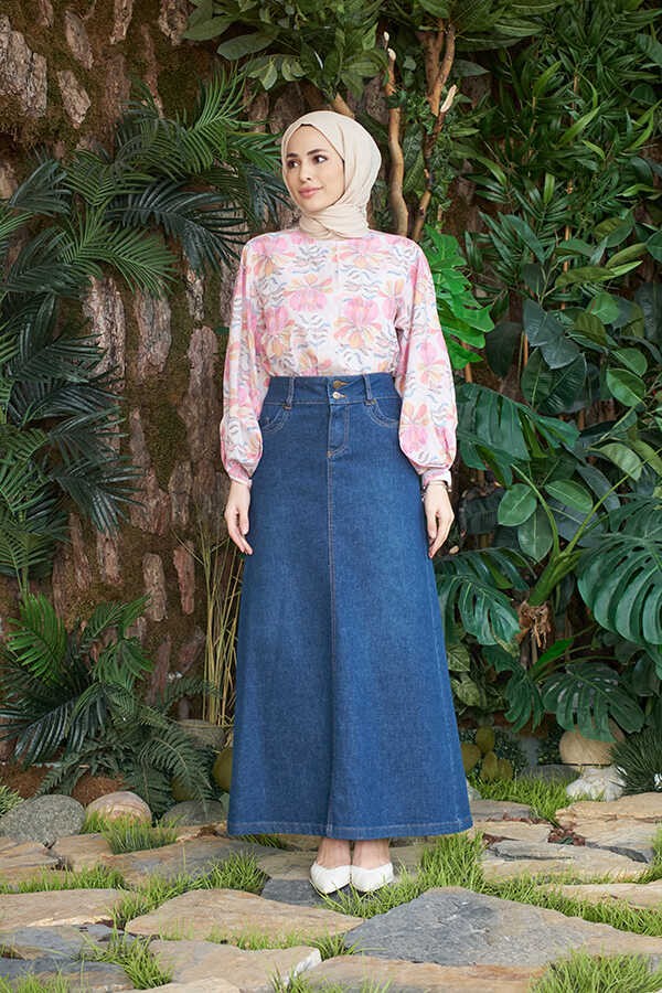 Neways 2058-DENIM Etek Koyu Mavi görsel 2